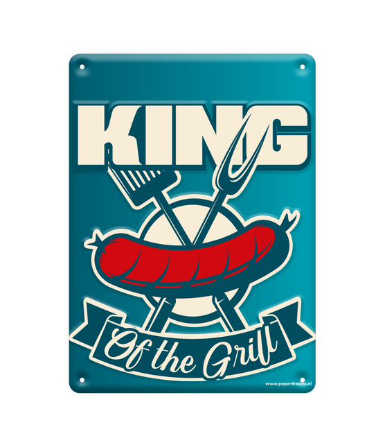 Metallplatta King Of Grill