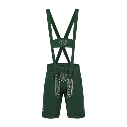 Mörkgröna läderbyxor för män