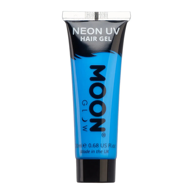 Moon Glow Neon UV Hårgel Intense Blue 20ml