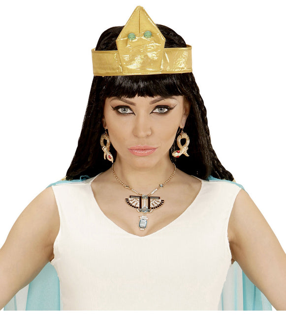 Ormörhängen Guld Röda Ögon