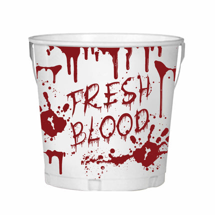 Vit Halloween-bordsdekoration Hink