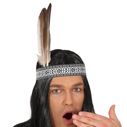 Indian dräkt brun män 2 delar