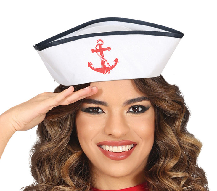 Kostym Blå Vit Damer Sailor