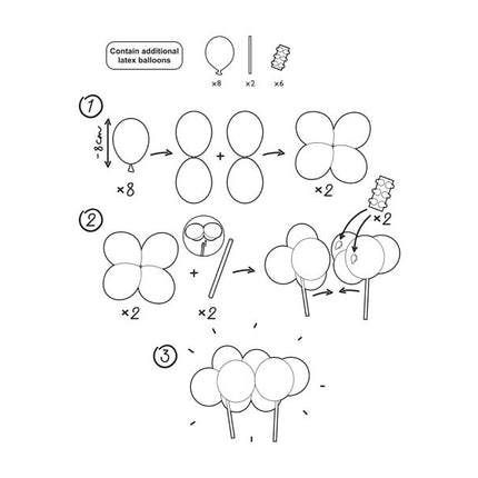 Blå tårtöverdrag Ballonger 29cm