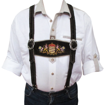 Oktoberfest Bälte med Clips Brun/Svart