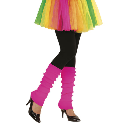 Neonrosa benvärmare 2st