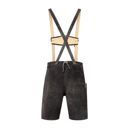 Läderhose Brun Grå Kort Antik för män