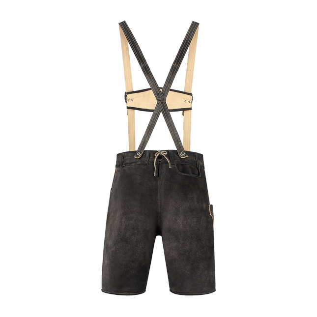 Läderhose Brun Grå Kort Antik för män