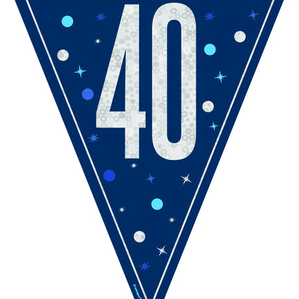 40 år Girlang Blå 2,5m