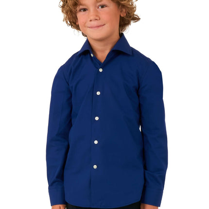 Mörkblå skjorta pojke <tc>OppoSuits</tc>