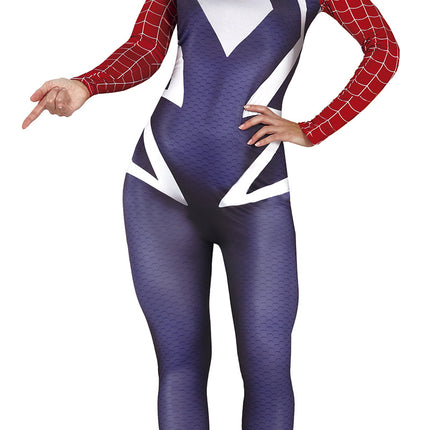 Spiderwoman Kostym Dam