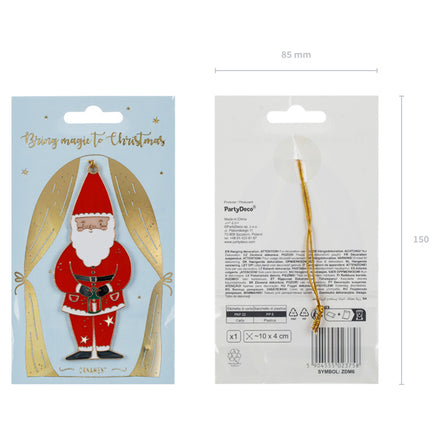 Hängande dekoration Santa 10cm