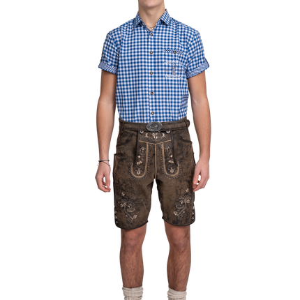 Lederhose Brun Kort Vintage för män