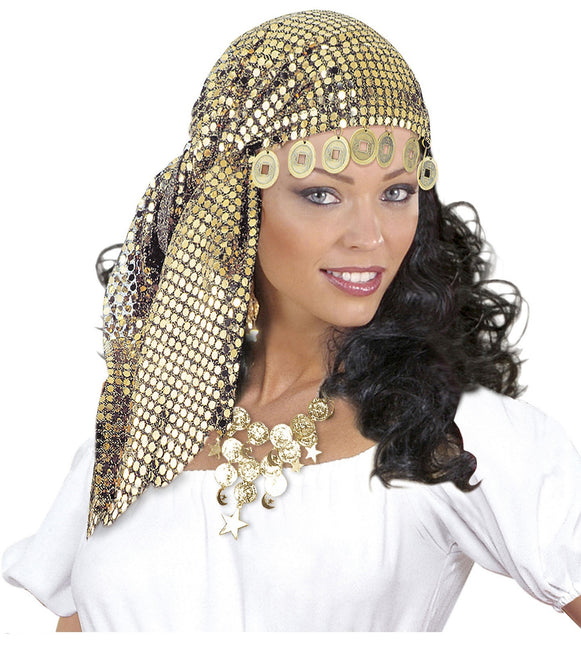 Guldpannband paljetter