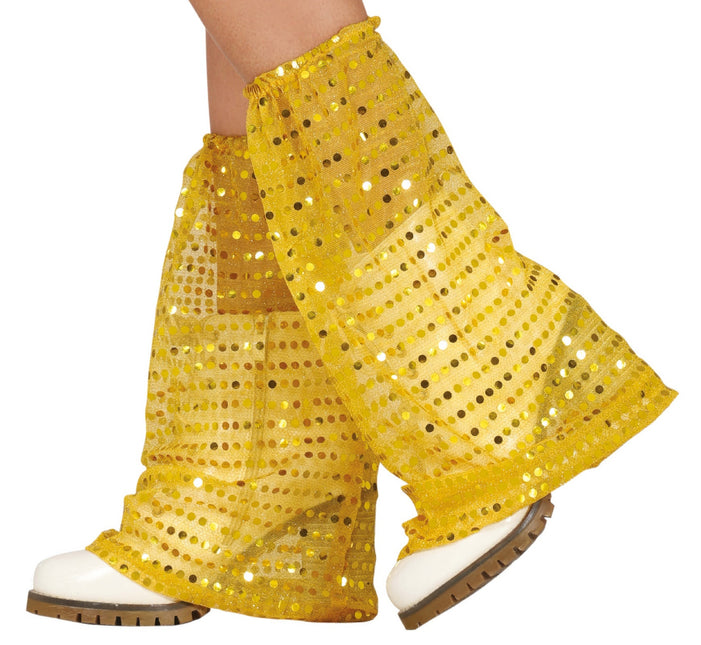 Golden Benvärmare Paljetter Organza