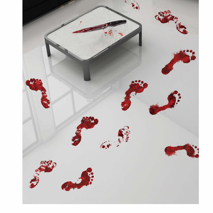 Halloween-dekoration Sticker Fotavtryck