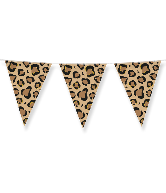 Brun Svart Garland Panther Print 10m