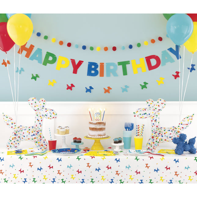 Hund Ballong Färgad 76cm