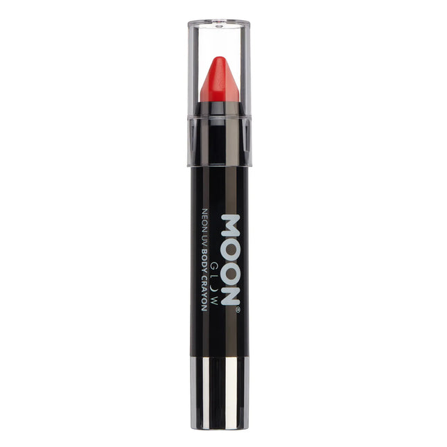 Moon Glow Intense Neon UV Body Crayons Intense Red 3,2 g