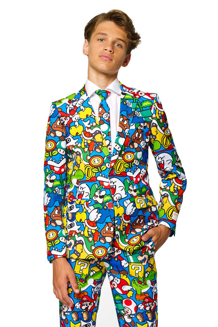 Super Mario kostym pojke tonåring <tc>OppoSuits</tc>