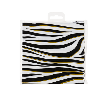 Zebra Servetter 16cm 16st