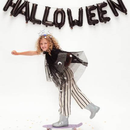 Halloween Hårband Spindelväv 21cm