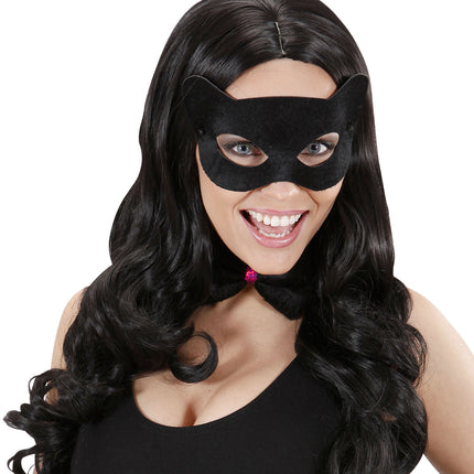 Cat eye-mask Svart