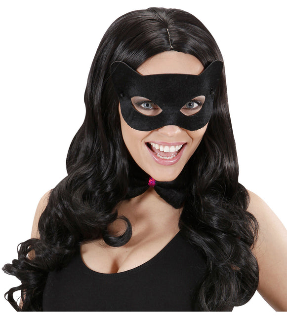 Cat eye-mask Svart