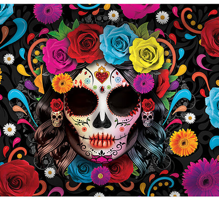 Halloweenbricka Dödskalle 39cm