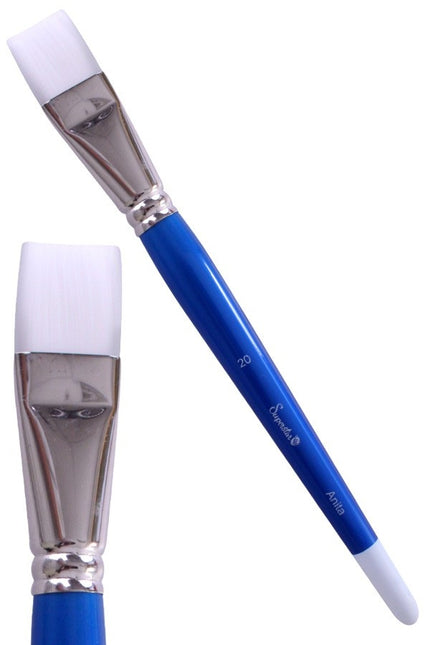 Blå Schmink Pensel Flat nr 20