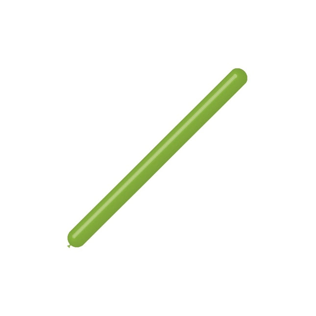 Äppelgröna modelleringsballonger 7,5cm 150cm 100st