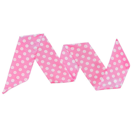 Rosa halsduk med vita prickar