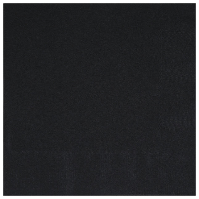 Svarta Servetter 33cm 50st