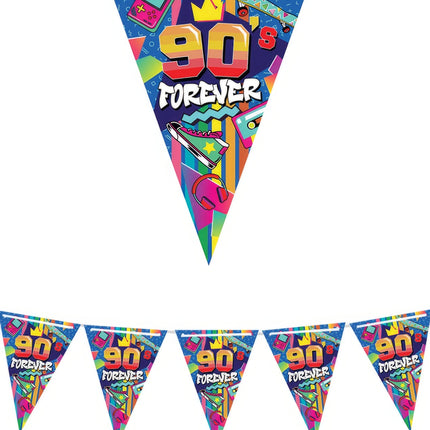 90-talet Garland färgad 3m