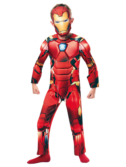 Iron Man Kostym Barn Deluxe
