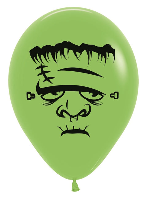Ballonger Frankenstein Limegrön 30cm 12st