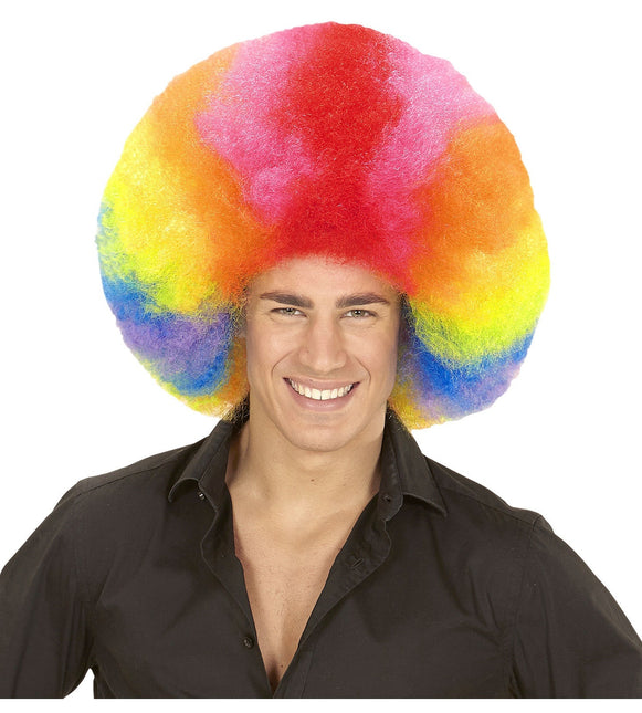 Färgad peruk Afro Extra Stor