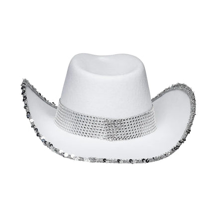 Bröllop Cowboyhatt Brud Glitter