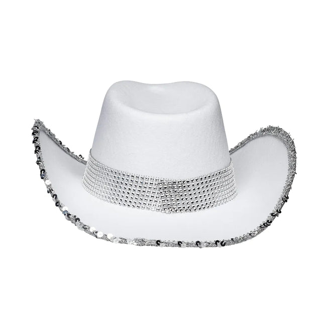 Bröllop Cowboyhatt Brud Glitter