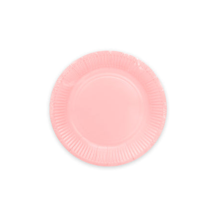 Rosa Tallrikar Papper 18cm 20st