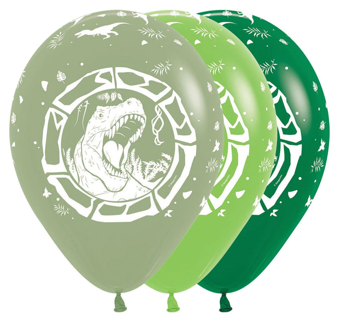Ballonger Dinosaurie T Rex Mix 30cm 25st