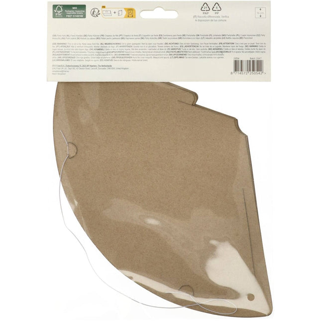 Happy Birthday Party Hattar Svart Guld 6st