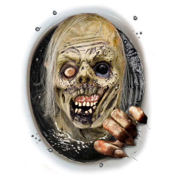Halloween Toalettklistermärke Zombie