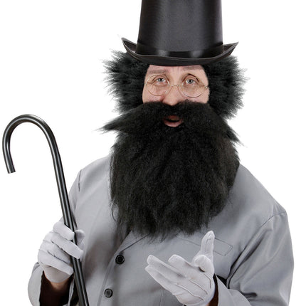 Caveman Fake Beard Svart