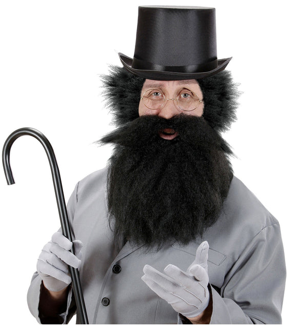 Caveman Fake Beard Svart