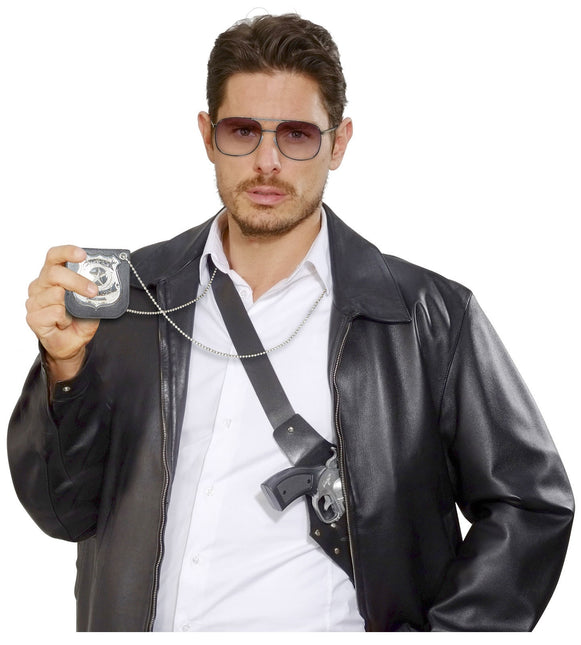 Polishalsband Svart Silver