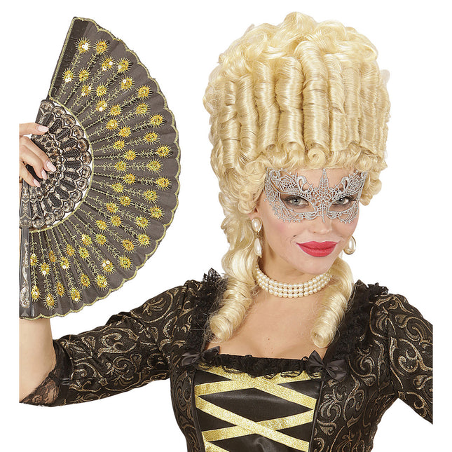 Ögonmask i spets Elfenben Färg