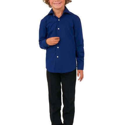 Mörkblå skjorta pojke <tc>OppoSuits</tc>