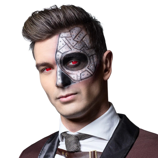 Linser i röd färg Cyborg