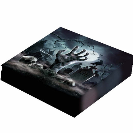 Halloween Kyrkogård Servetter 33cm 12st
